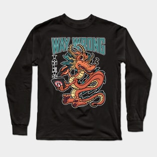 Way Wrong Tablets AI Dragon Long Sleeve T-Shirt